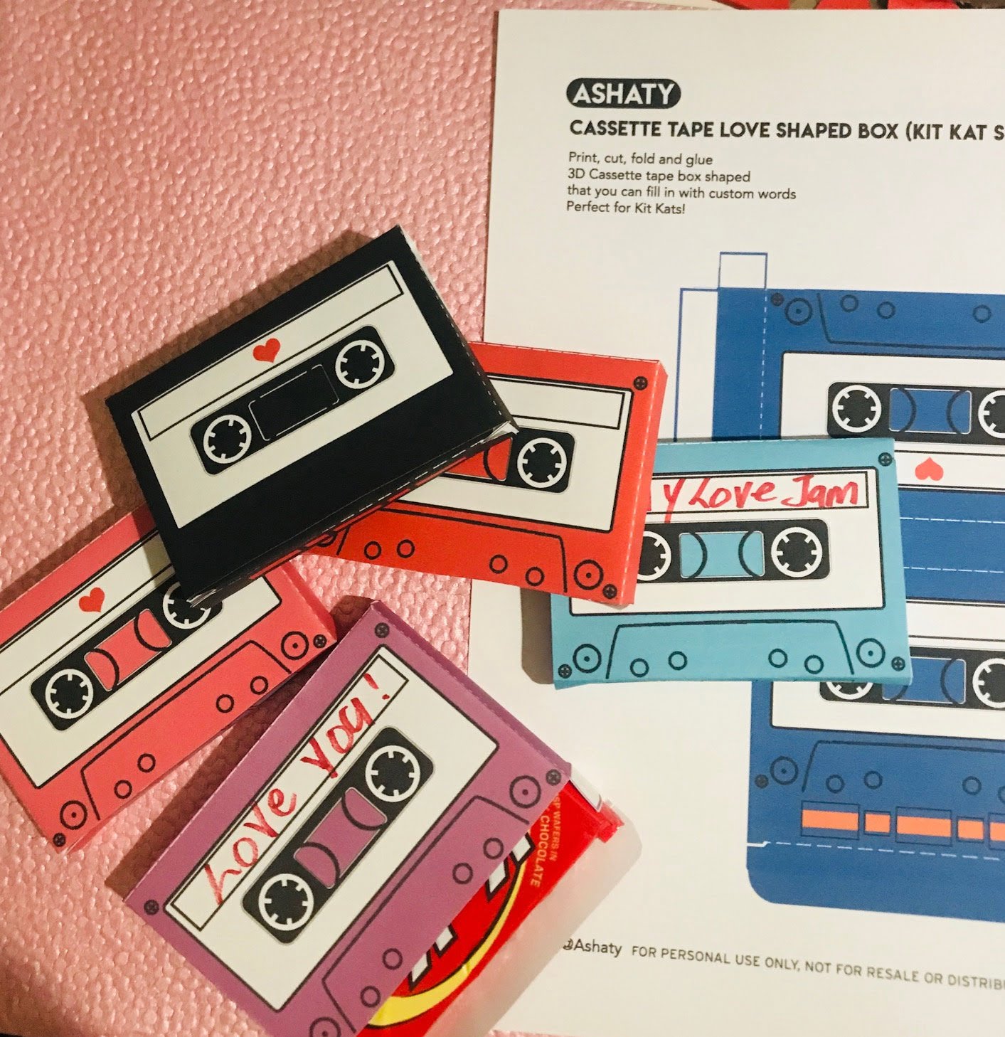 Cassette Tape Digital Download Template You Can Edit 3D Etsy de