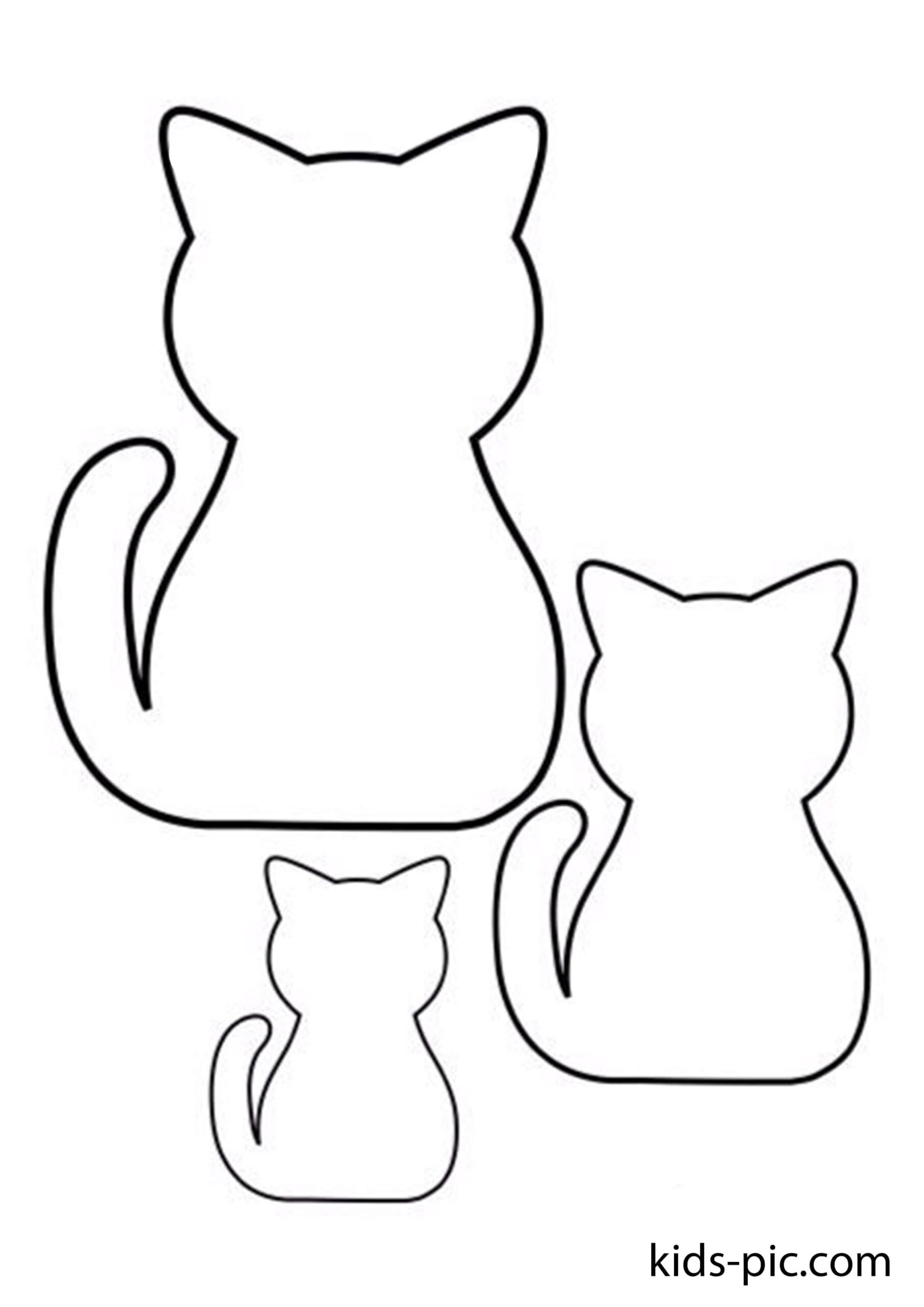 Cat Templates To Cut Out Kids Pic