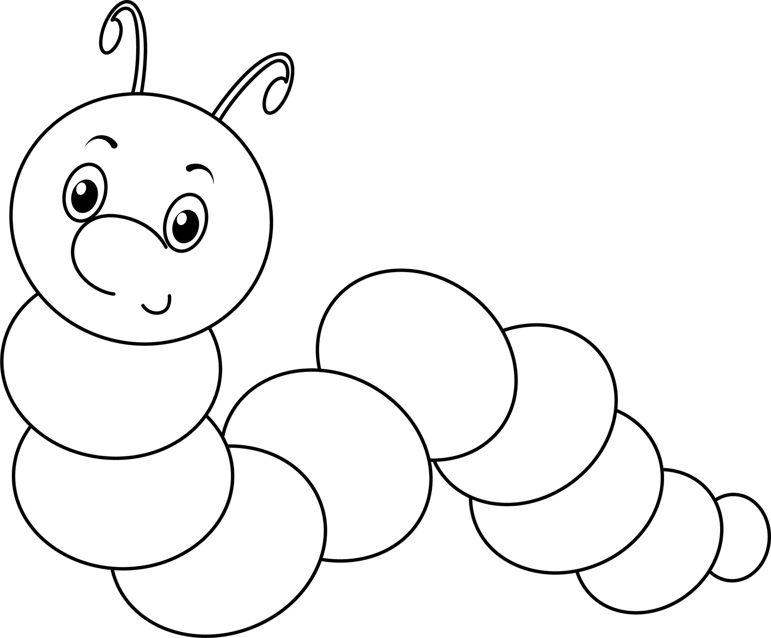 Caterpillar Template Free Printable