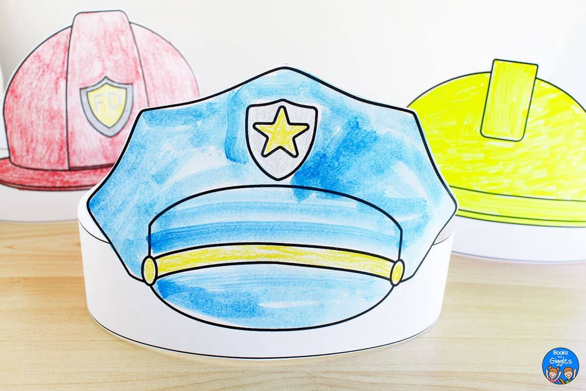 Community Helper Hats Free Printable 