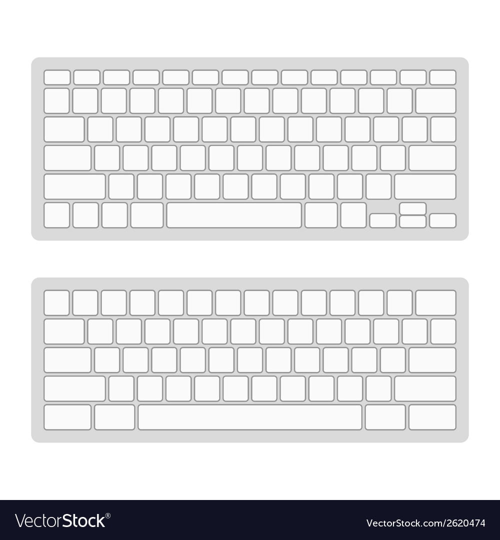 Printable Blank Keyboard Template