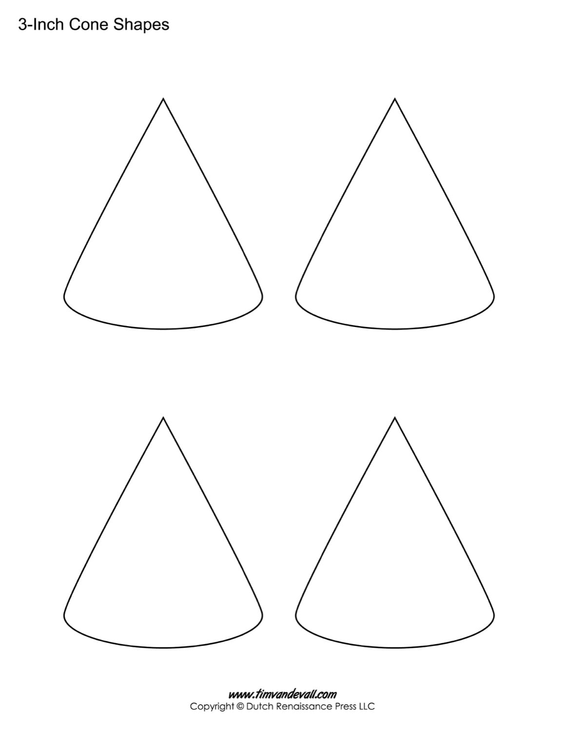 Paper Cone Template Printable