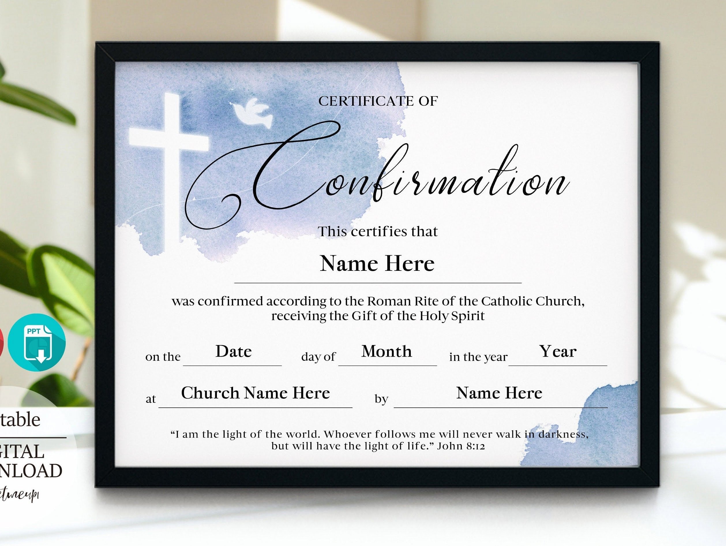 Printable Confirmation Certificate Template