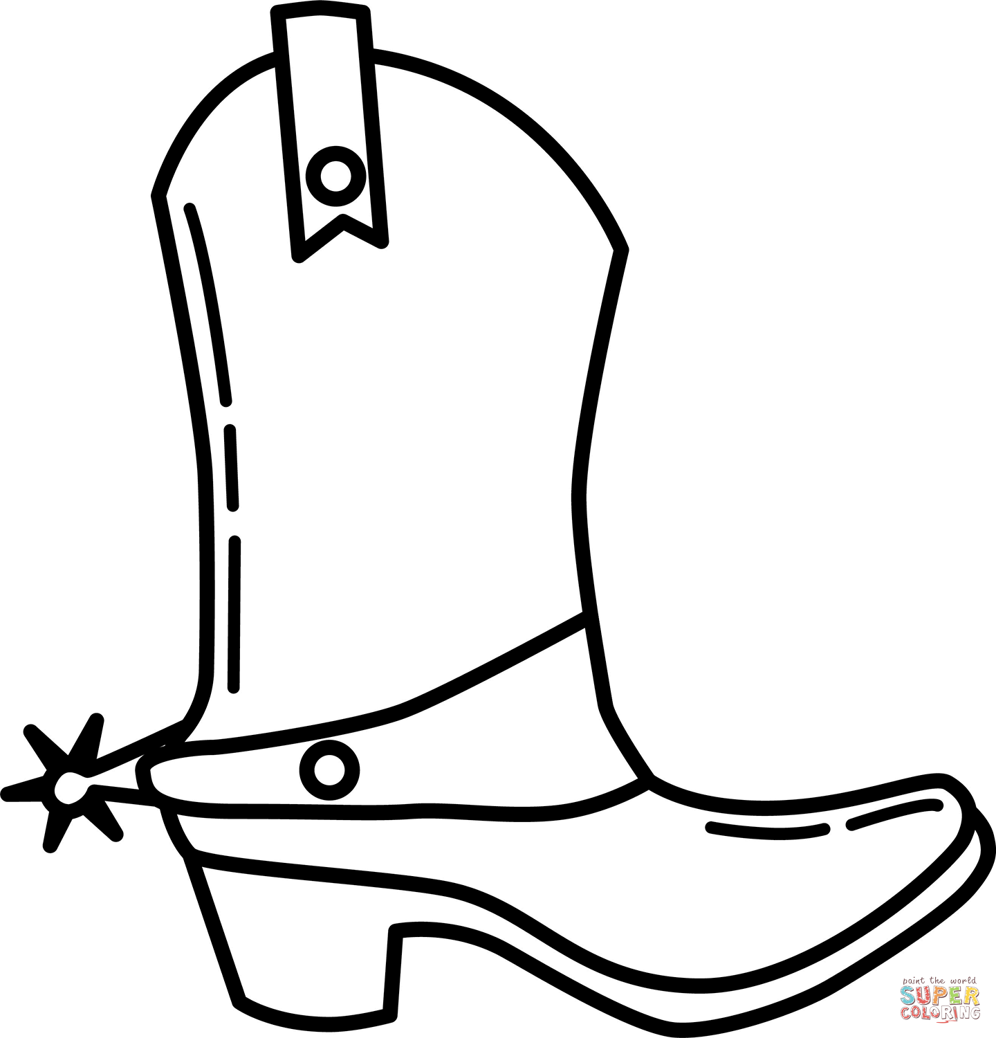 Cowboy Boot Template Printable