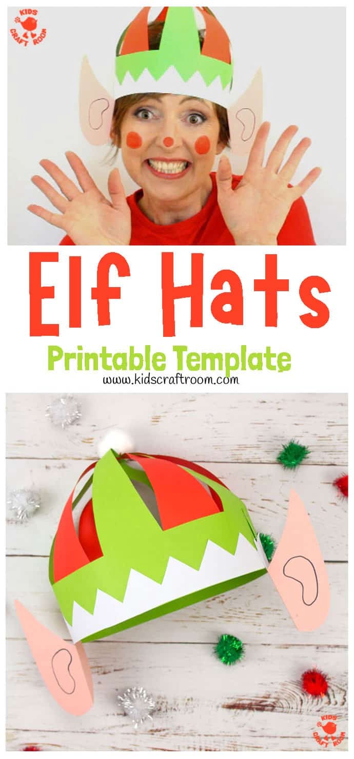 Cute Elf Hat Craft Printable Kids Craft Room