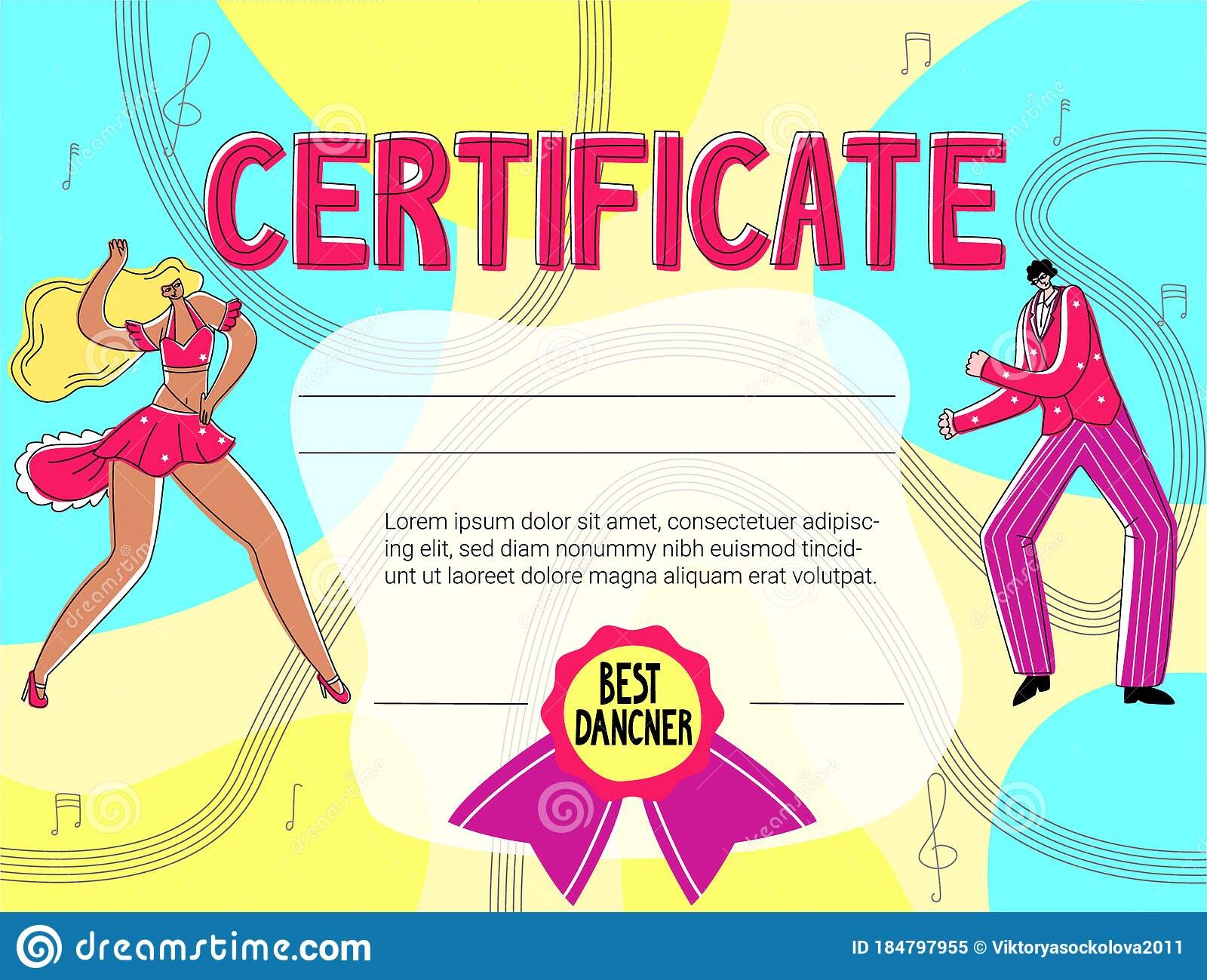 Free Printable Dance Certificate Templates