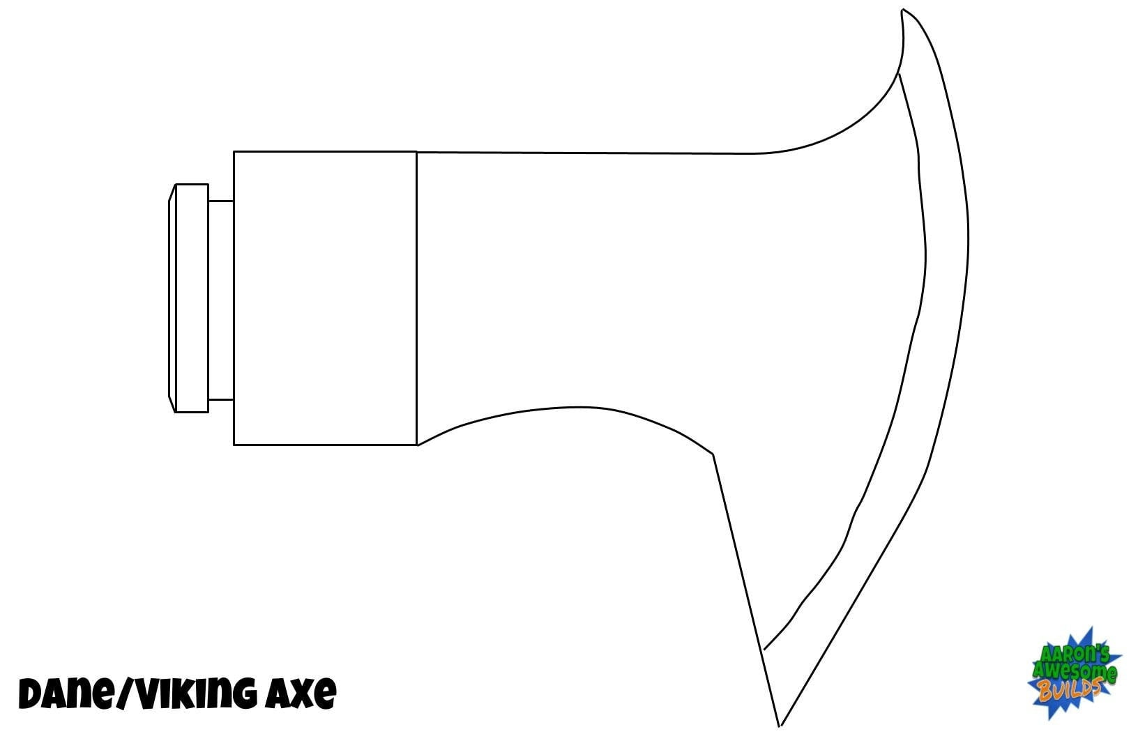 Dane Viking Axe Head Template Etsy Schweiz