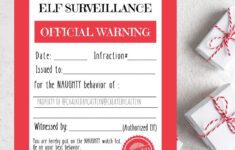Department Of Elf Surveillance Warning Naughty List Nice Etsy de