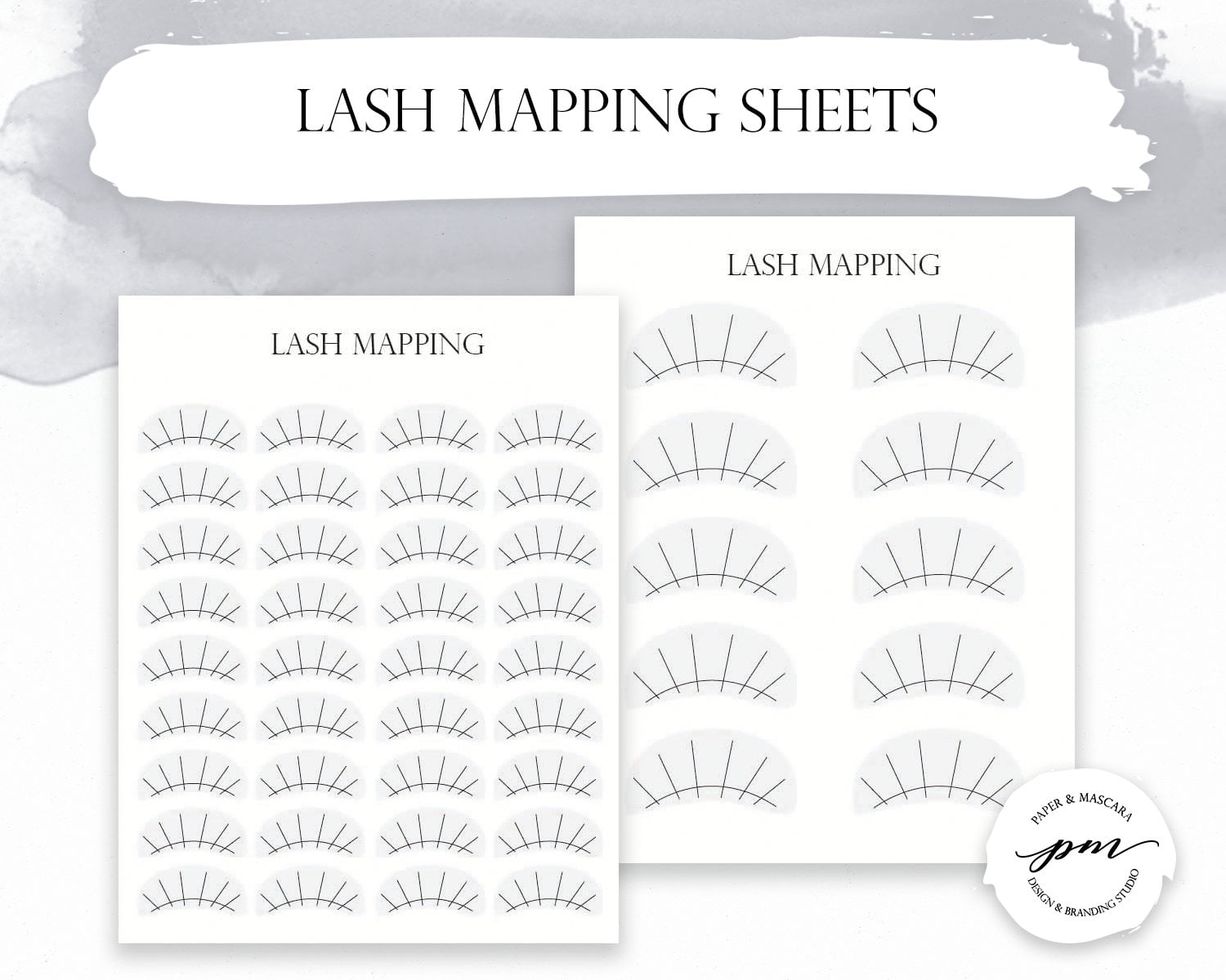 Printable Lash Mapping Template