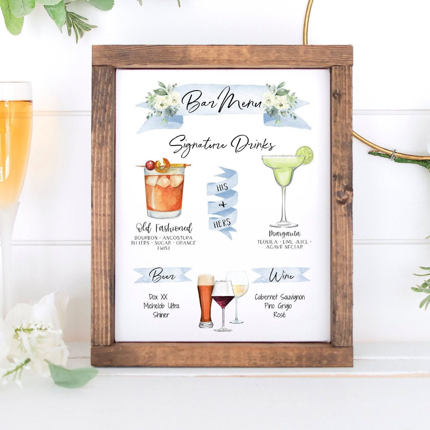 Design Your Own 1000 Drink Images Garnishes Included Etsy Wedding Bar Menu Template Bar Menu Wedding Signature Cocktail Sign