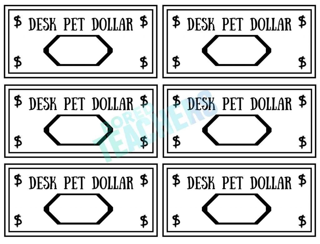 Desk Pet Free Printables