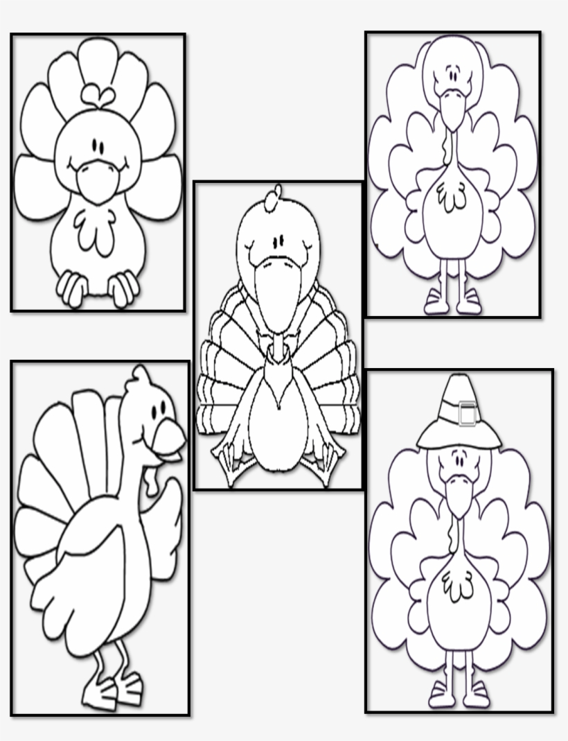 5 Little Turkeys Printable