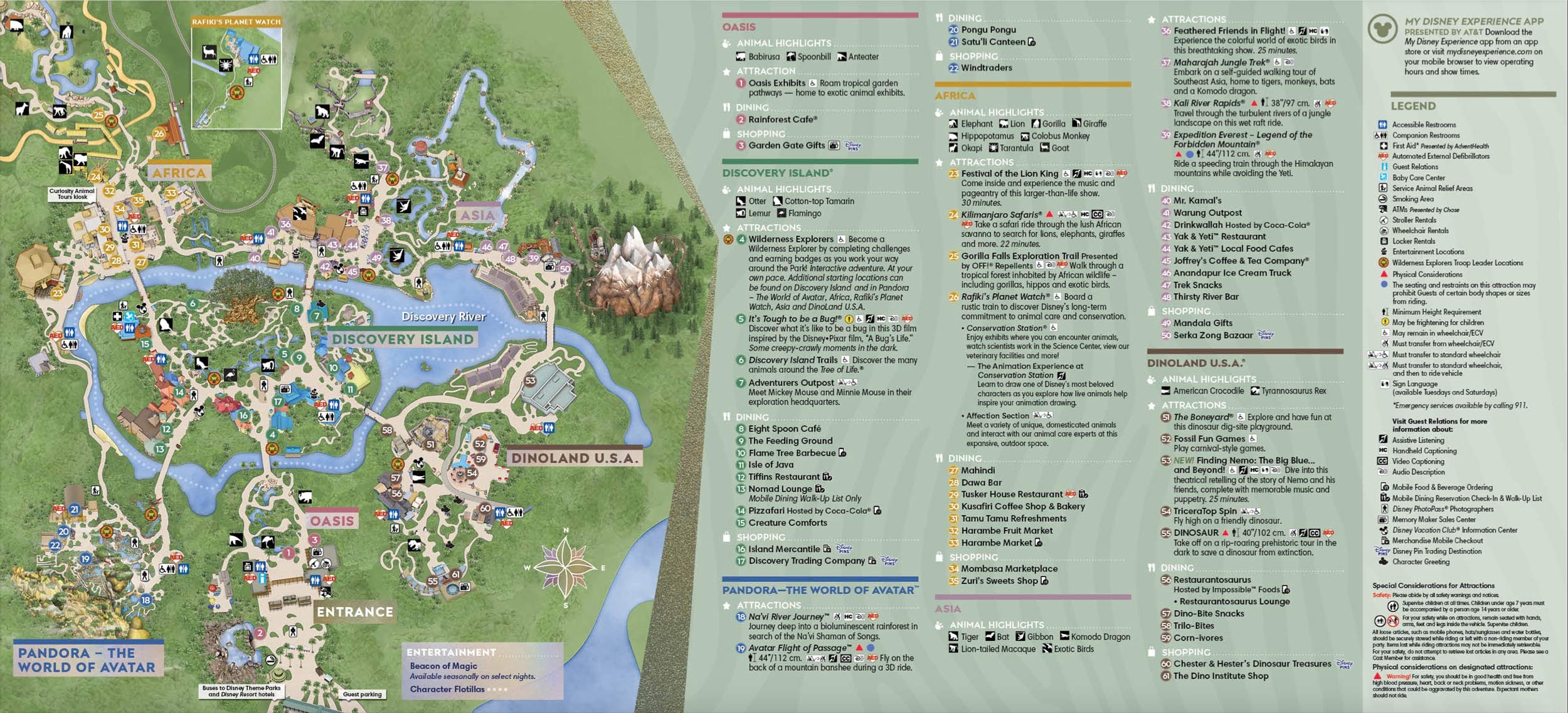 Disney s Animal Kingdom Map Theme Park Map