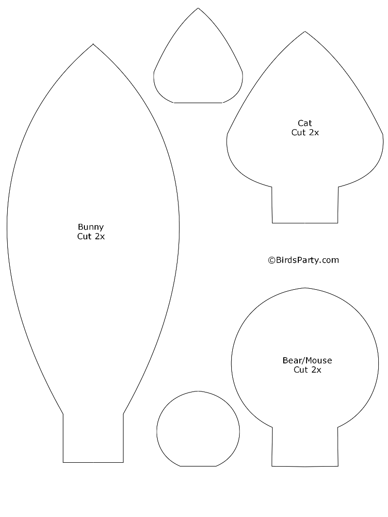 Dog Ear Template Printable