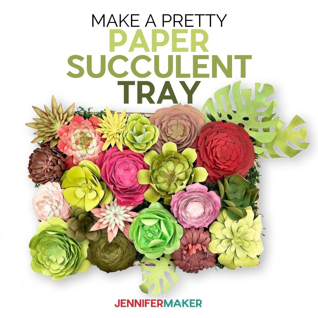 DIY Paper Succulents 18 Free Templates Display Idea Jennifer Maker