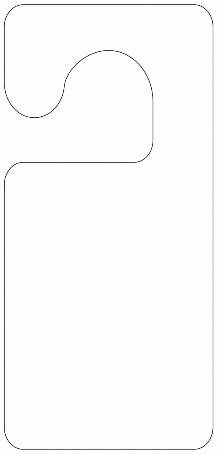 Free Printable Printable Door Hanger Template