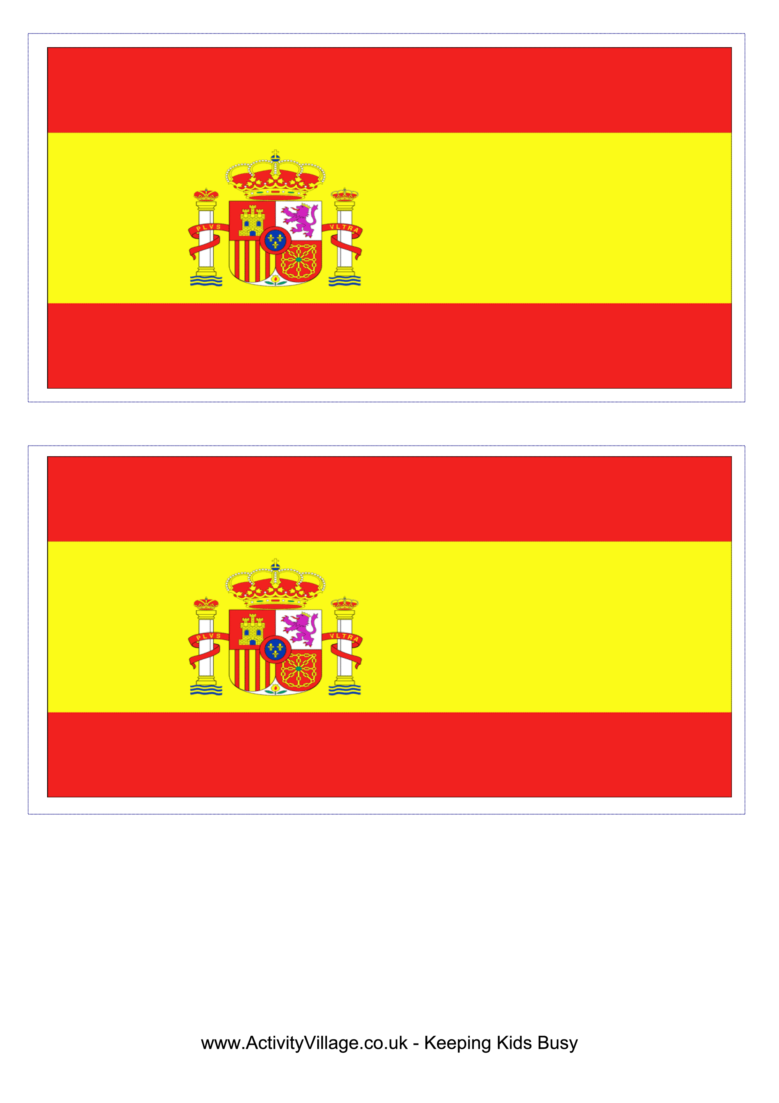 Download This Free Printable Spain Template A4 Flag A5 Flag 8 And 21 Flags On One A4page Easy To Use In Your Own Des In 2022 Spain Flag Flag Template Flag Printable