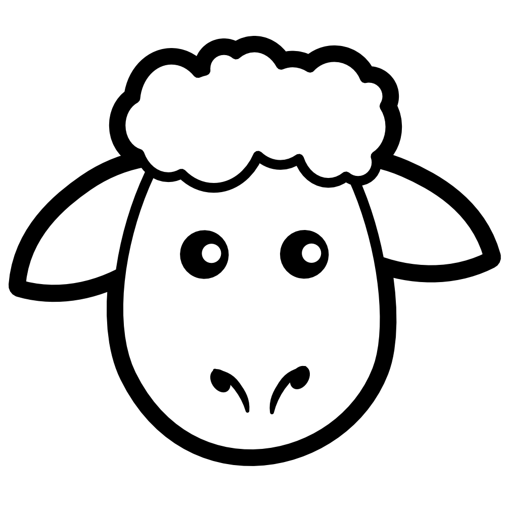 Drawing Sheep Face Sheep Template Cute Sheep