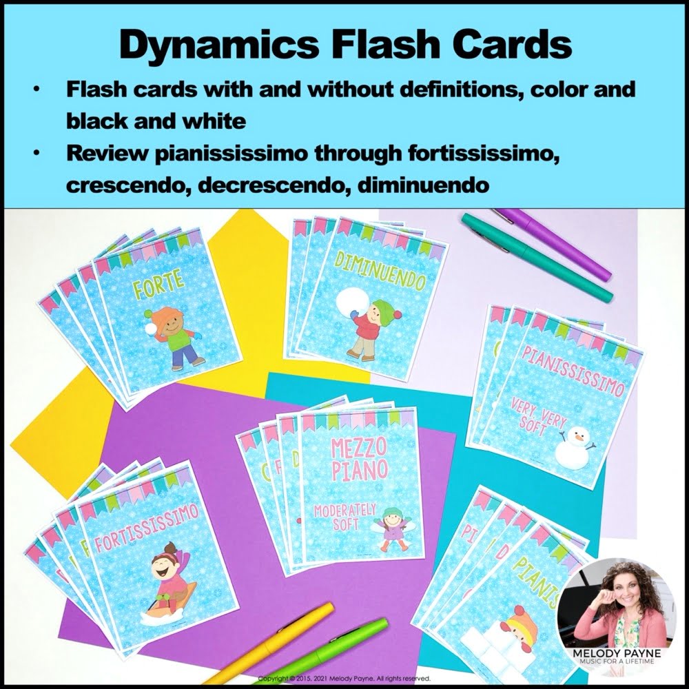 Printable Music Dynamics Flashcards
