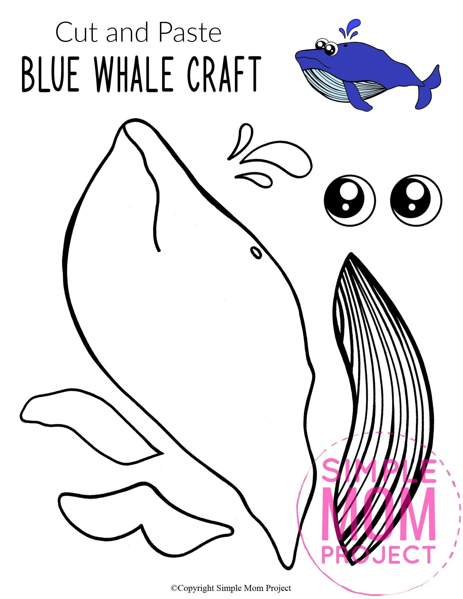 Free Printable Whale Template