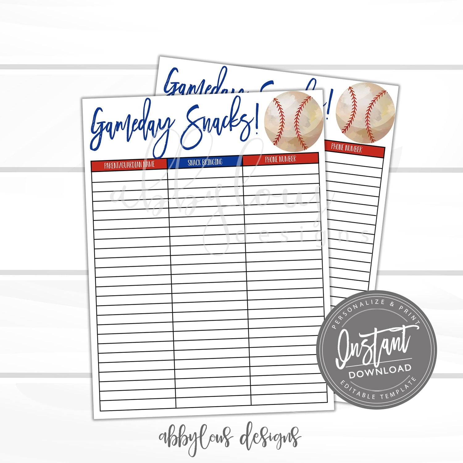 Editable Baseball Schedule Game And Practice Schedule Customizable Baseball Schedule Any Team Team Lineup Printable Instant Access Monsoonempress