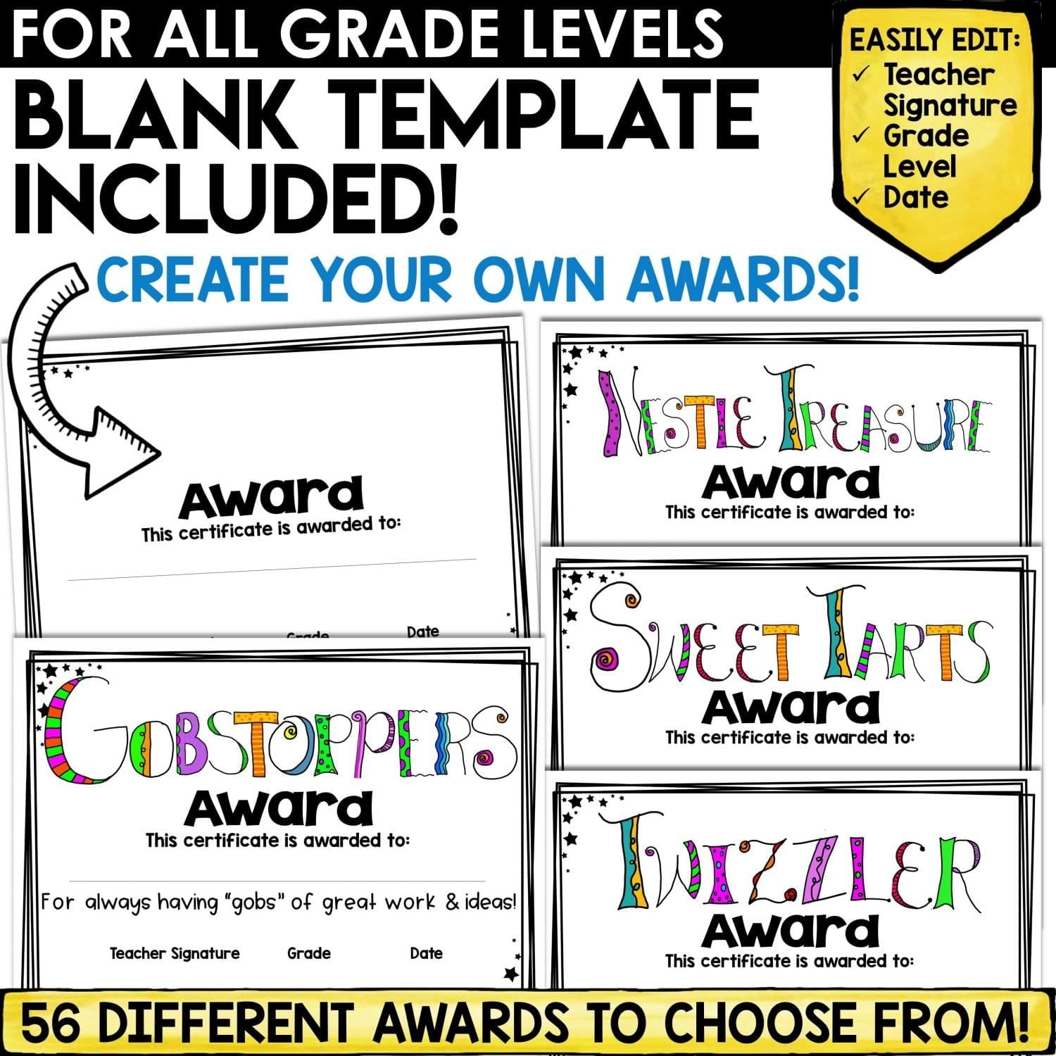 Editable End of Year Awards For Every Student A Love Of Teaching Kim Miller