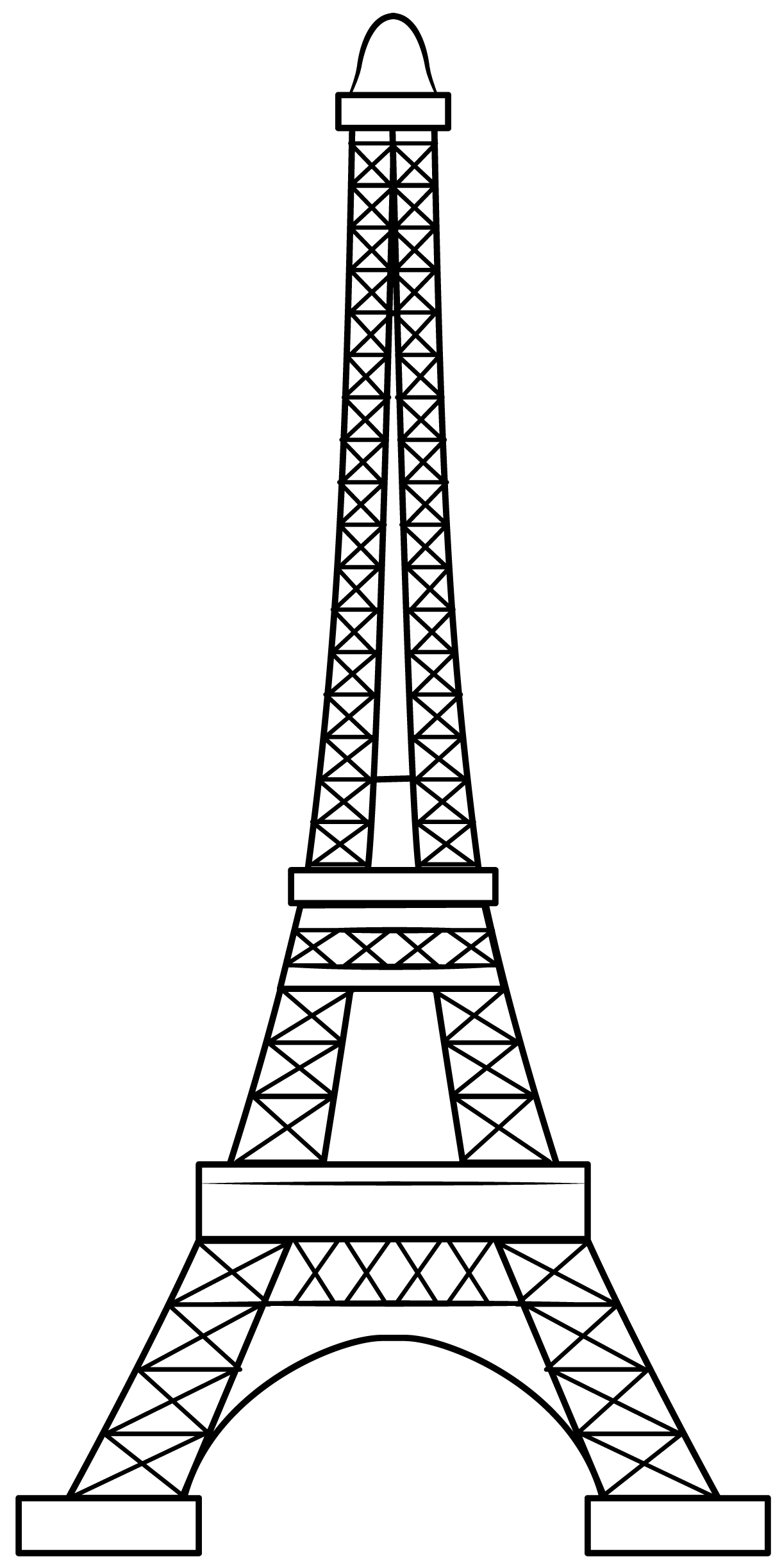 Eiffel Tower Printable Template Free Printable Papercraft Templates