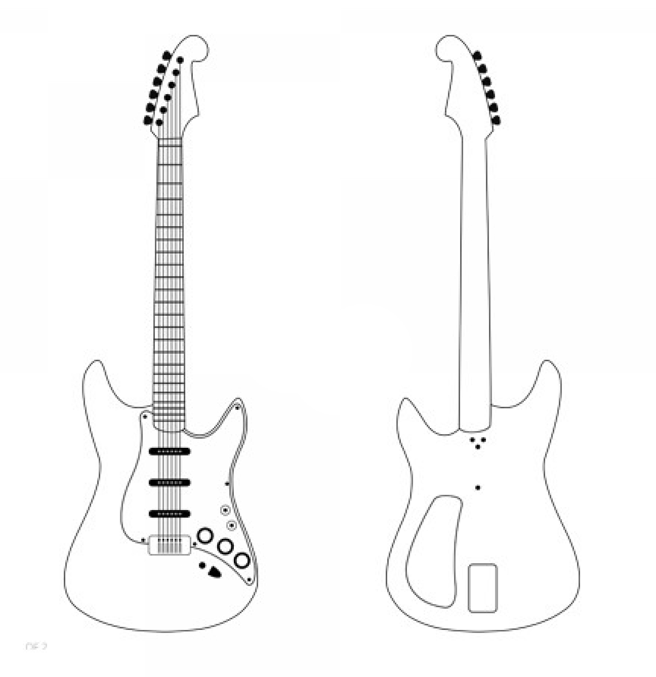 Free Printable Guitar Templates