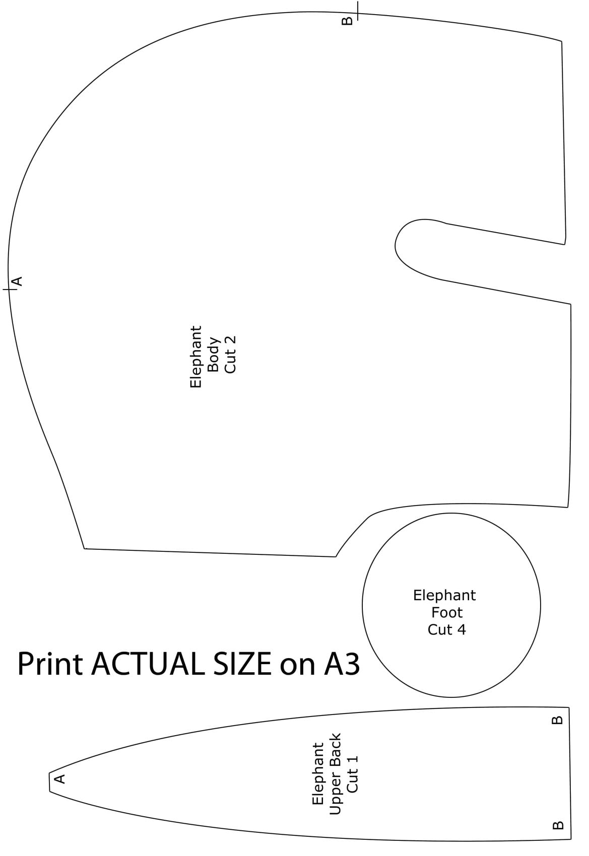 Elephant Soft Toy Project The Sewing Directory