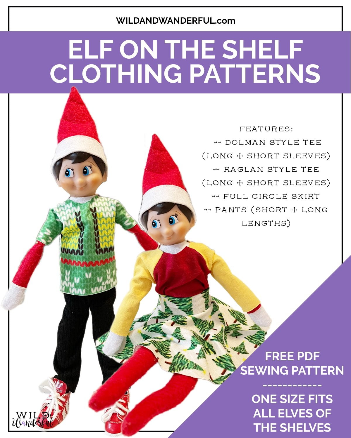 Elf On The Shelf Clothing Free PDF Sewing Pattern Wild Wanderful