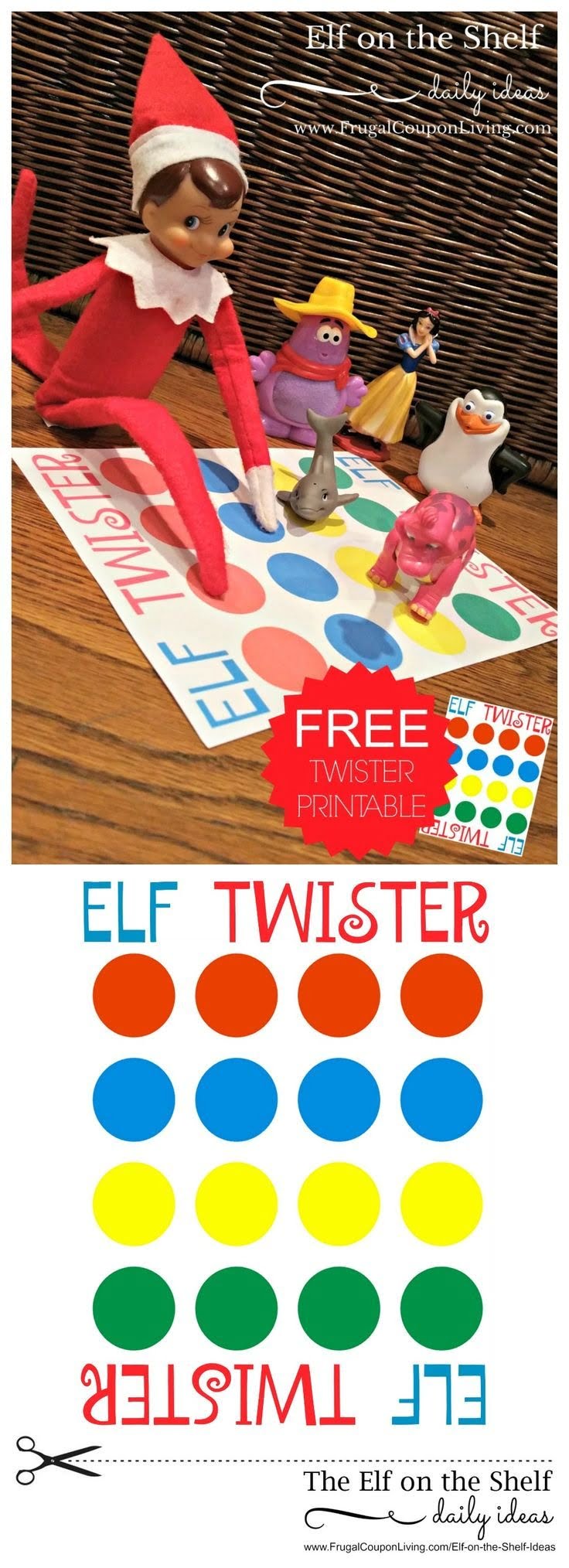 Elf On The Shelf Ideas Elf Twister Printable Christmas Elf Elf On The Shelf Elf Antics