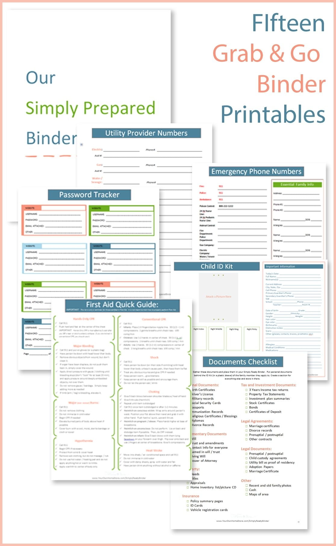 Fantastic Emergency Binder Printables With Very Complete Information Things I Hadnt Thoug Emergency Binder Printables Emergency Binder Family Emergency Binder