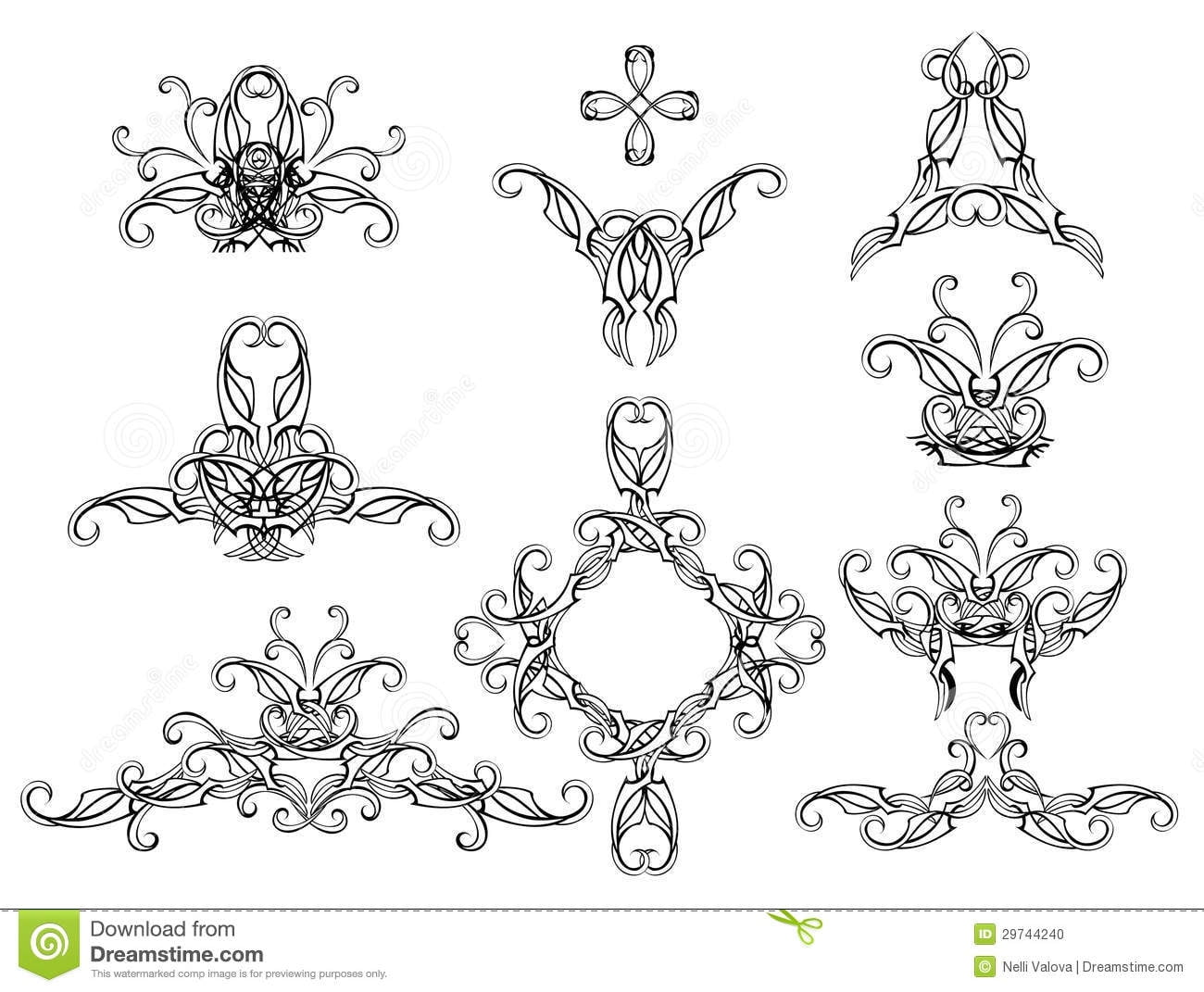 Printable Filigree Stencils