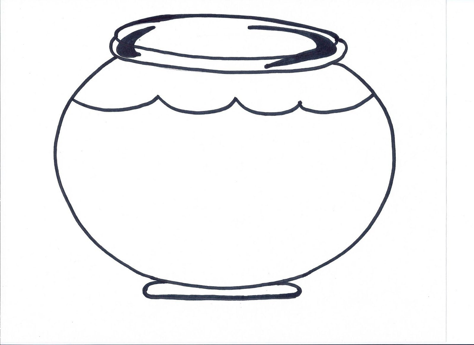 Free Printable Fish Bowl Template