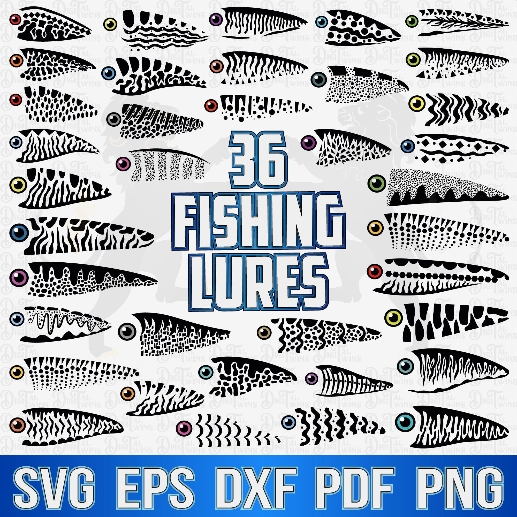 Fishing Lure Svg Lure Svg Print Fishing Lure Pattern Svg Etsy