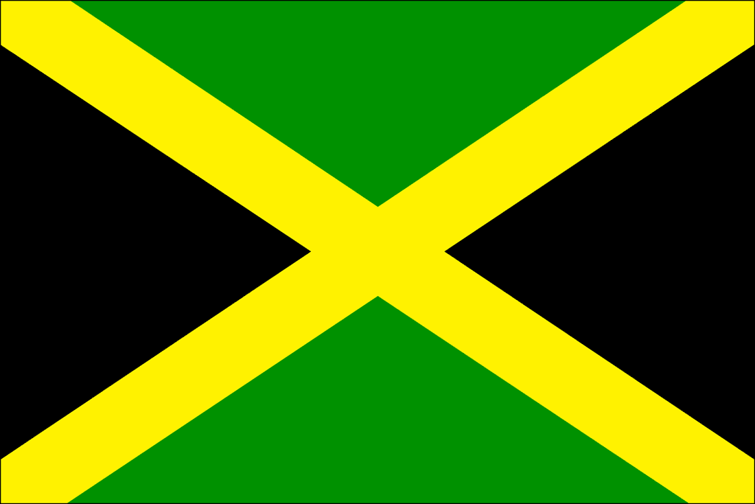 Flag Of Jamaica Print Color Fun 