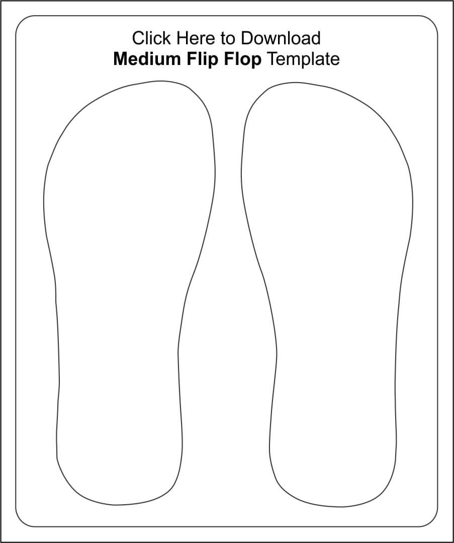 Flip Flop Templates For Download 