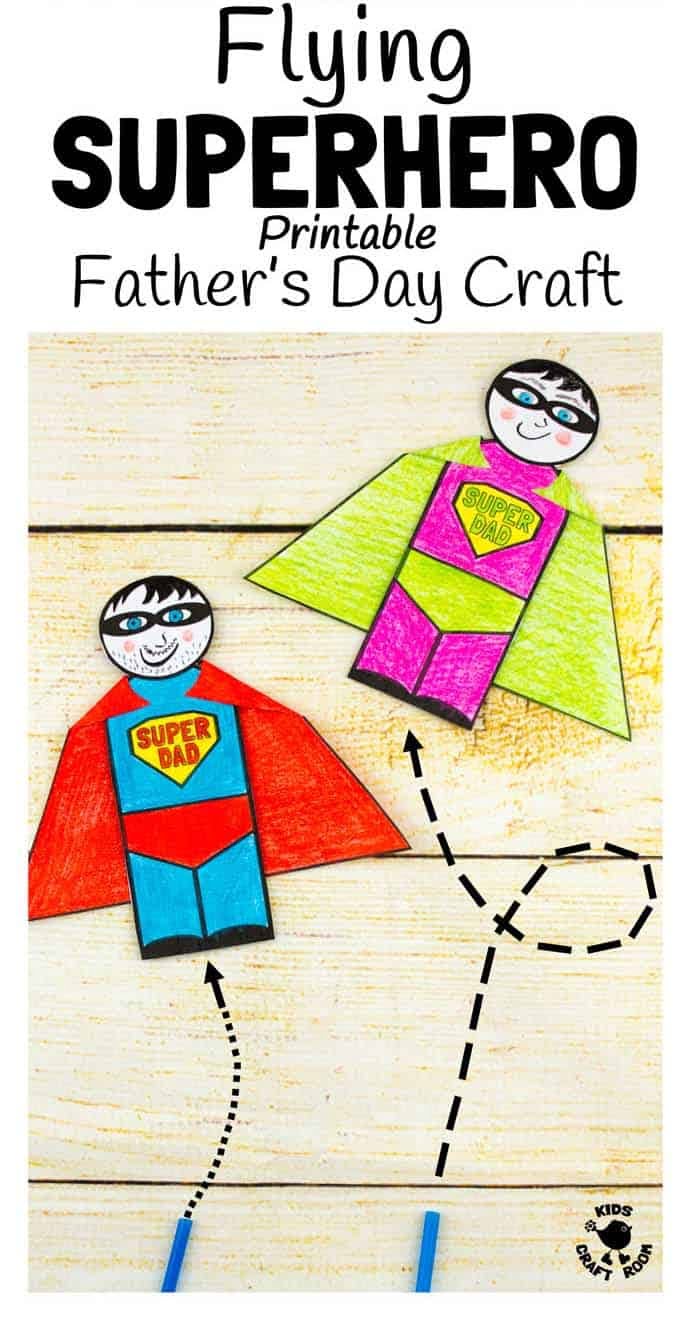 Flying Superhero Father s Day Craft Kids Craft Room