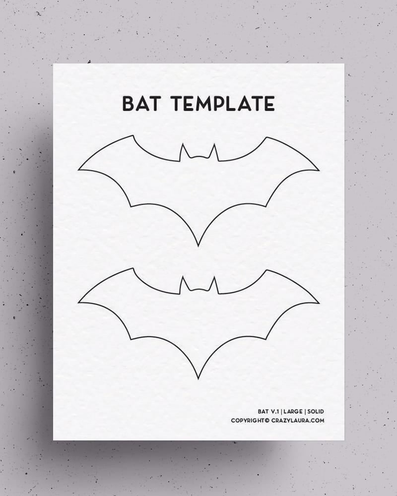 Free Bat Template Printable