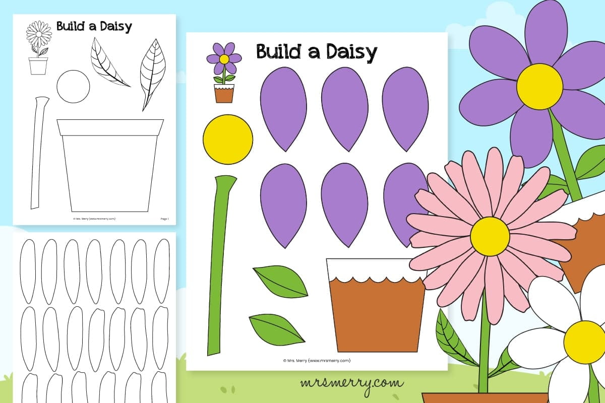 Free Printable Daisy Flower Template