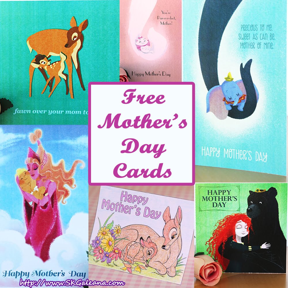 Free Disney Printable Mother s Day Cards SKGaleana