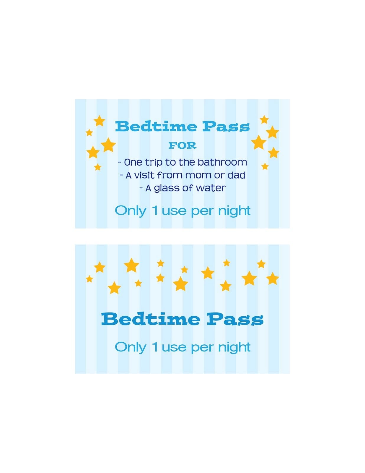 Free Download Bedtime Pass