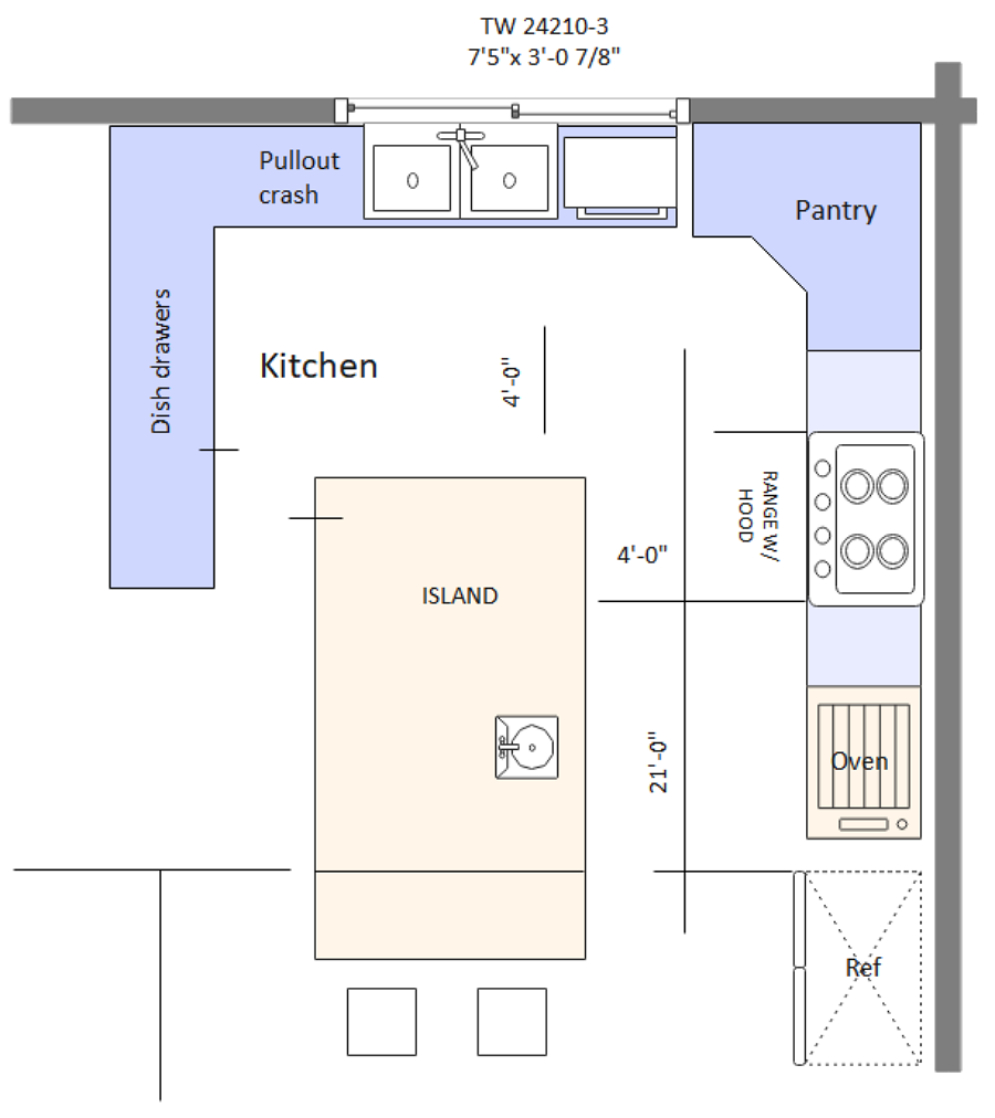 Printable Kitchen Cabinet Templates