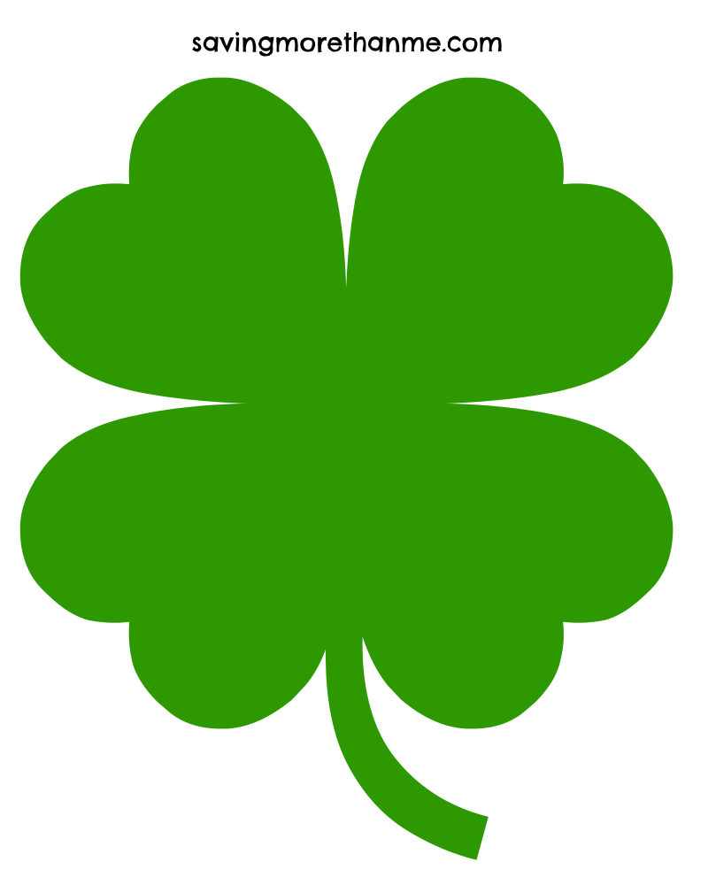 Free Four Leaf Clover Template three Options Bonus Irish Wall Art Clover Leaf Clover Leaf Art St Patricks Crafts