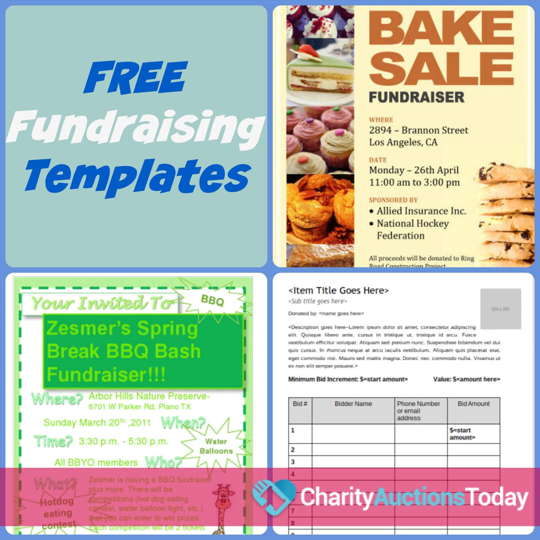 Free Printable Fundraiser Flyer Templates