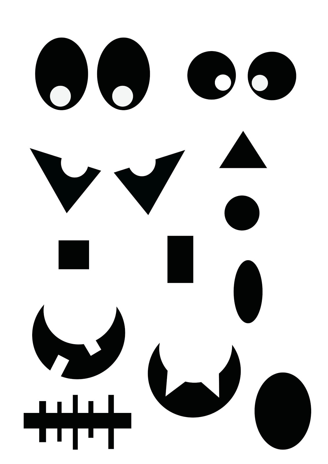 Printable Ghost Face Templates