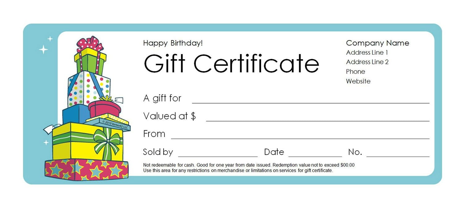 Free Printable House Cleaning Gift Certificate Template