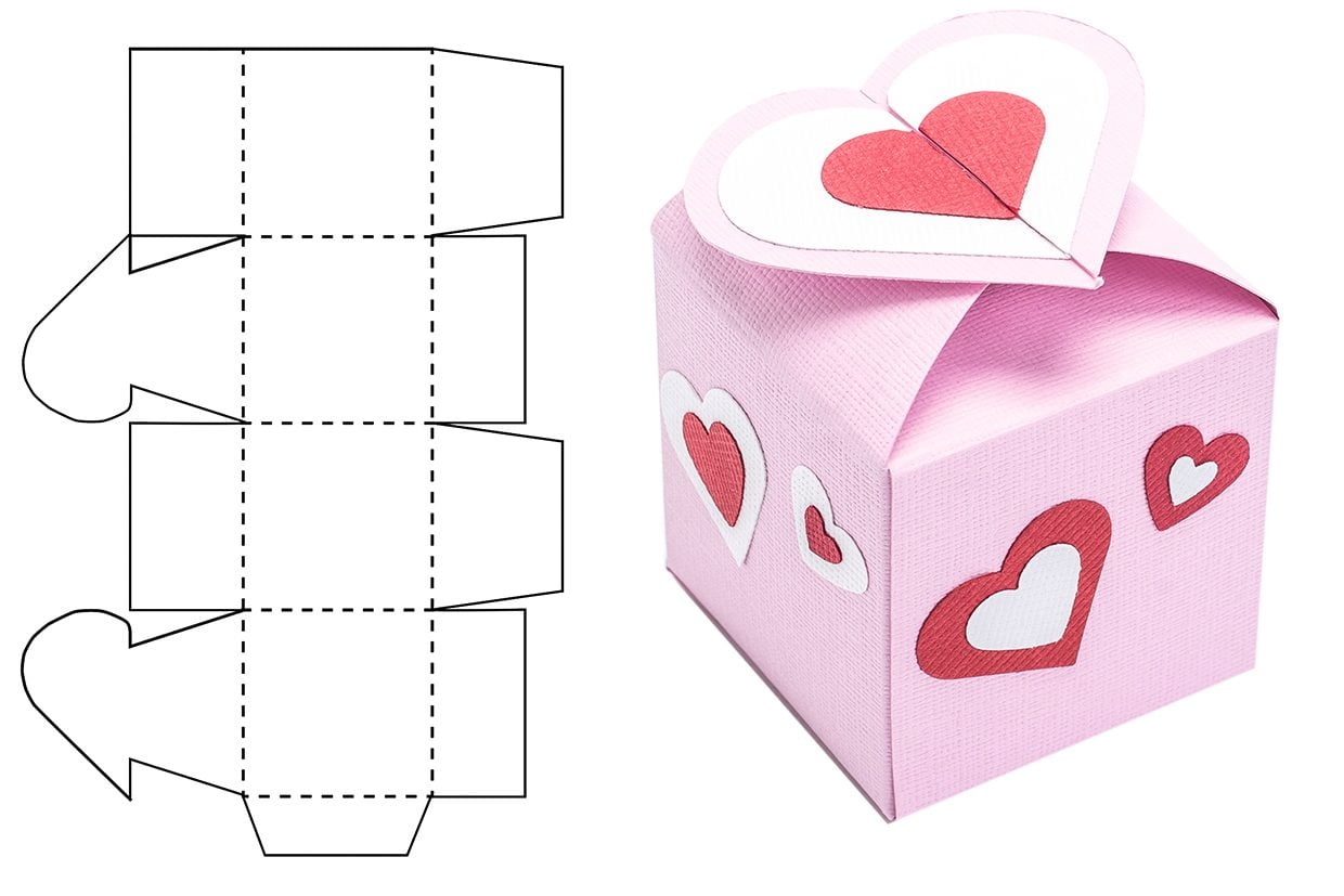 Free Heart Template Printable Gathered