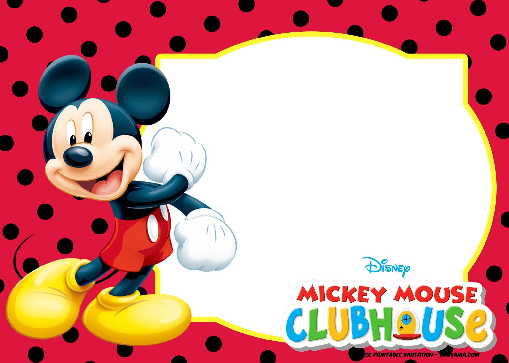 FREE Mickey Mouse Summer Birthday Invitations Mickey Mouse Birthday Invitations Minnie Mouse Invitations Mickey Mouse Invitation