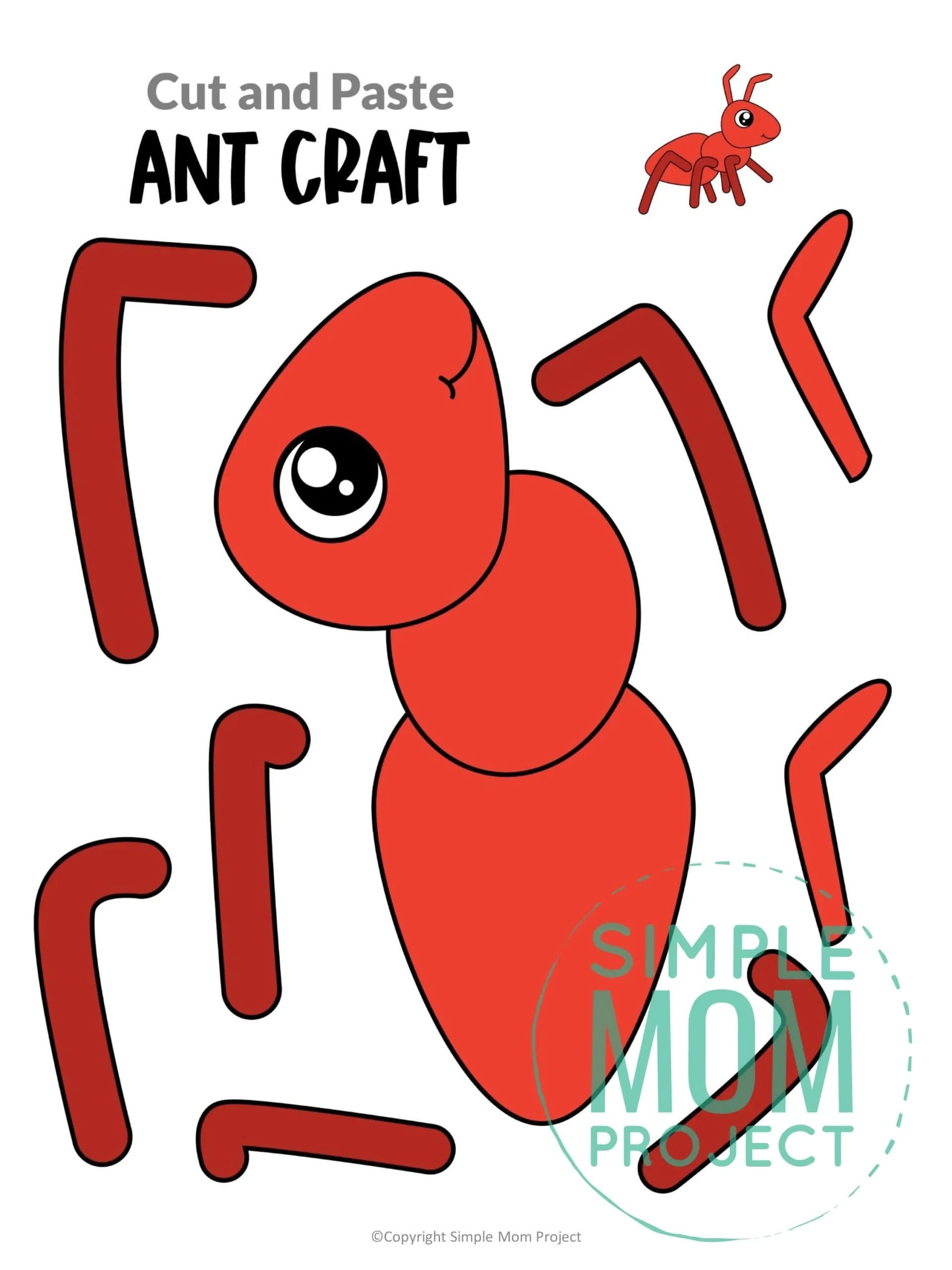 Printable Ant Craft Template